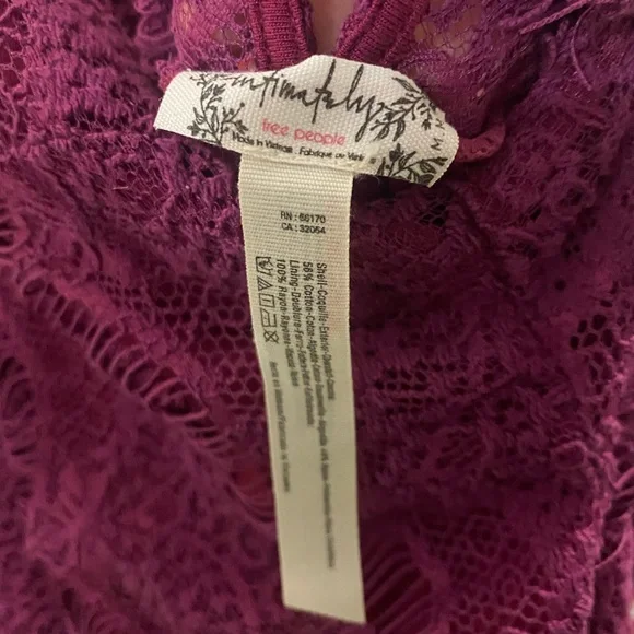 Free people purple lace mini dress - Picture 12 of 12